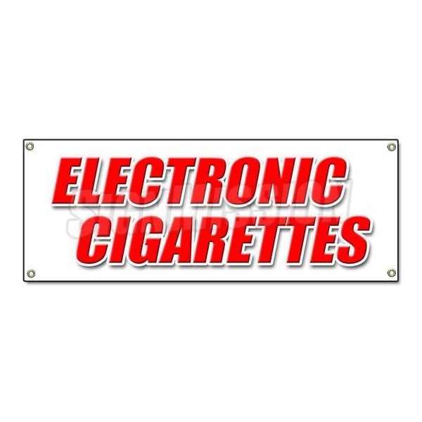 ELECTRONIC CIGARETTES BANNER SIGN hookah pens e-hookahs vape pipes